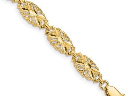 14k Yellow Gold Bracelets Style FB1537 - Classique Jewelry Inc.