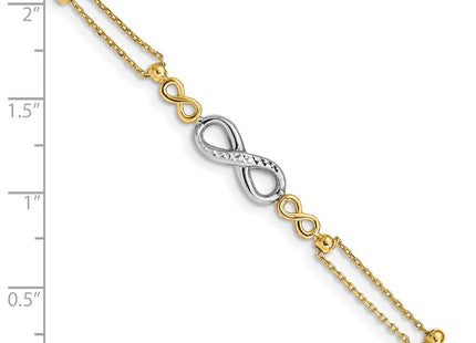 14k Two-tone Bracelets Style FB1542 - Classique Jewelry Inc.