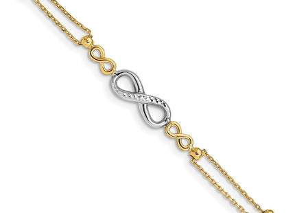 14k Two-tone Bracelets Style FB1542 - Classique Jewelry Inc.
