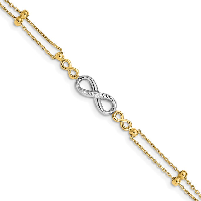 14k Two-tone Bracelets Style FB1542 - Classique Jewelry Inc.