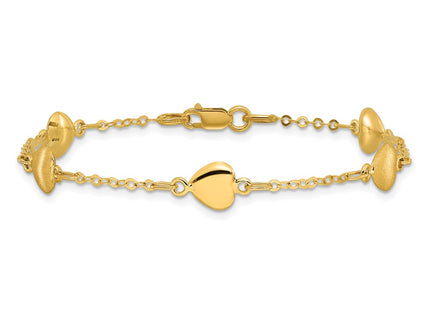14k Yellow Gold Bracelets Style FB1547 - Classique Jewelry Inc.