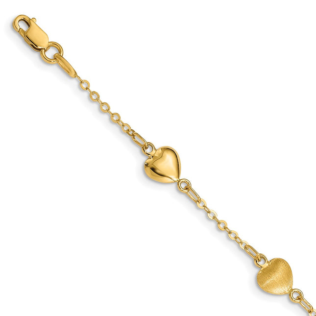 14k Yellow Gold Bracelets Style FB1547 - Classique Jewelry Inc.