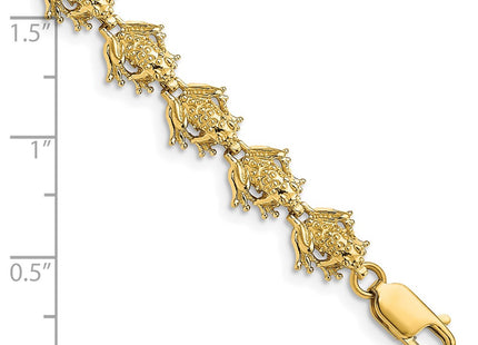 14k Yellow Gold Bracelets Style FB1554 - Classique Jewelry Inc.