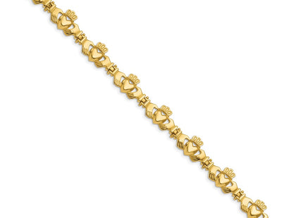 14k Yellow Gold Bracelets Style FB1557 - Classique Jewelry Inc.