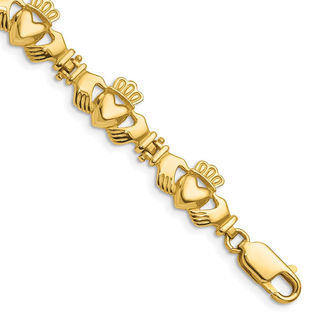 14k Yellow Gold Bracelets Style FB1557 - Classique Jewelry Inc.