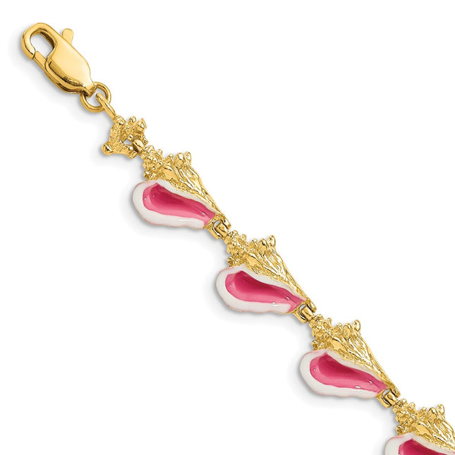 14k Yellow Gold Bracelets Style FB1560 - Classique Jewelry Inc.