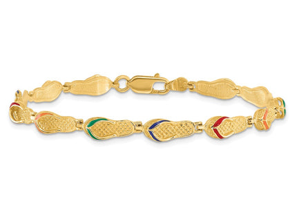 14k Yellow Gold Bracelets Style FB1564 - Classique Jewelry Inc.