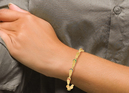 14k Yellow Gold Bracelets Style FB1564 - Classique Jewelry Inc.