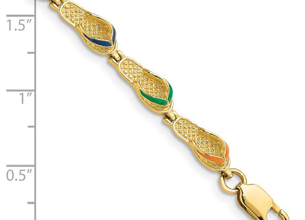 14k Yellow Gold Bracelets Style FB1564 - Classique Jewelry Inc.