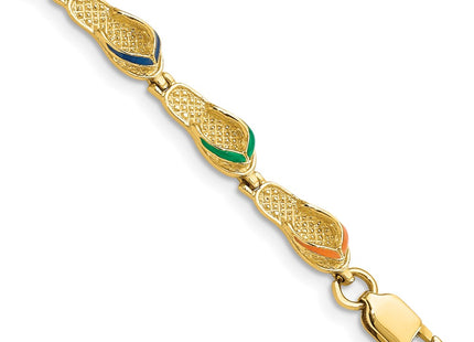 14k Yellow Gold Bracelets Style FB1564 - Classique Jewelry Inc.