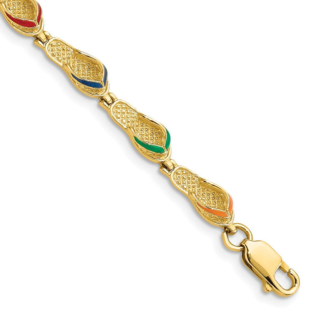 14k Yellow Gold Bracelets Style FB1564 - Classique Jewelry Inc.