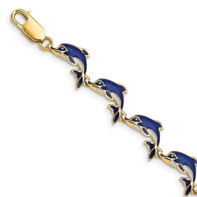 14k Yellow Gold Bracelets Style FB1576 - Classique Jewelry Inc.