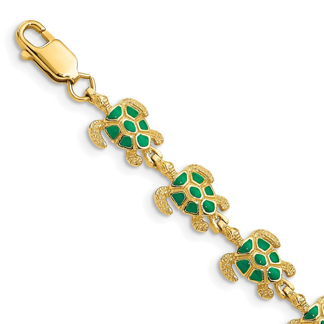 14k Yellow Gold Bracelets Style FB1582 - Classique Jewelry Inc.
