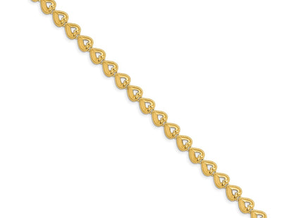 14k Yellow Gold Bracelets Style FB1584 - Classique Jewelry Inc.
