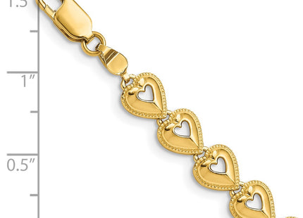 14k Yellow Gold Bracelets Style FB1584 - Classique Jewelry Inc.