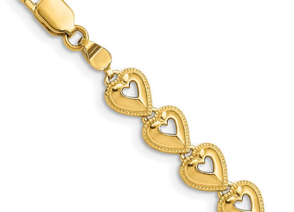 14k Yellow Gold Bracelets Style FB1584 - Classique Jewelry Inc.