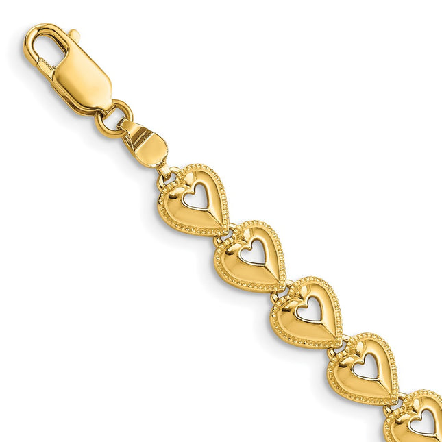 14k Yellow Gold Bracelets Style FB1584 - Classique Jewelry Inc.
