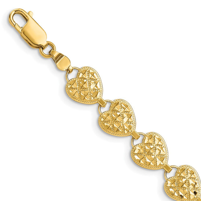 14k Yellow Gold Bracelets Style FB1586 - Classique Jewelry Inc.