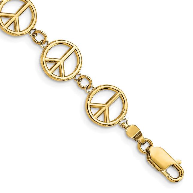 14k Yellow Gold Bracelets Style FB1589 - Classique Jewelry Inc.