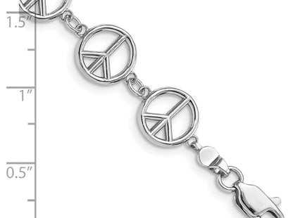 14k White Gold Bracelets Style FB1589W - Classique Jewelry Inc.