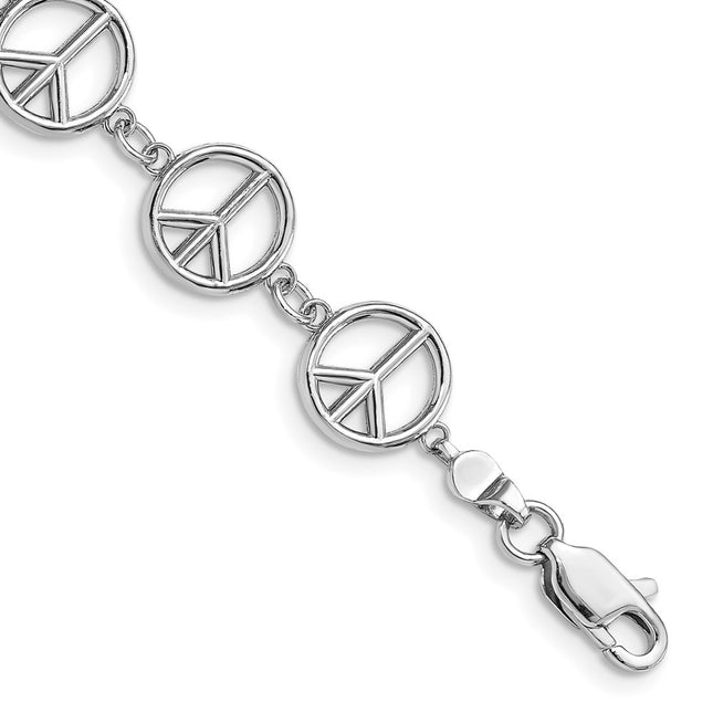 14k White Gold Bracelets Style FB1589W - Classique Jewelry Inc.