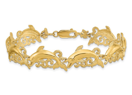 14k Yellow Gold Bracelets Style FB1596 - Classique Jewelry Inc.