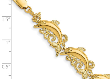 14k Yellow Gold Bracelets Style FB1596 - Classique Jewelry Inc.