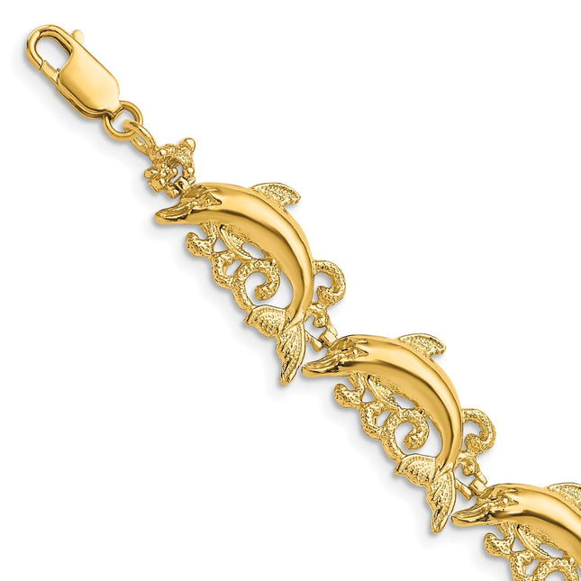 14k Yellow Gold Bracelets Style FB1596 - Classique Jewelry Inc.