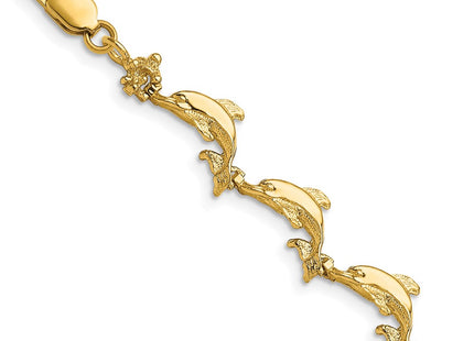 14k Yellow Gold Bracelets Style FB1599 - Classique Jewelry Inc.