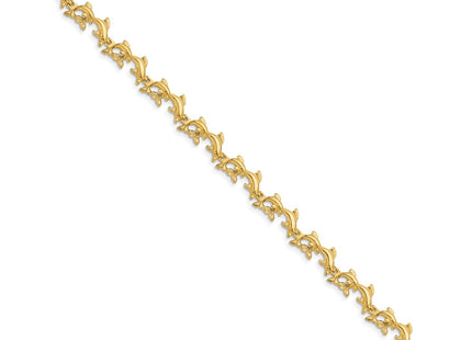 14k Yellow Gold Bracelets Style FB1602 - Classique Jewelry Inc.