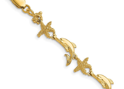 14k Yellow Gold Bracelets Style FB1606 - Classique Jewelry Inc.