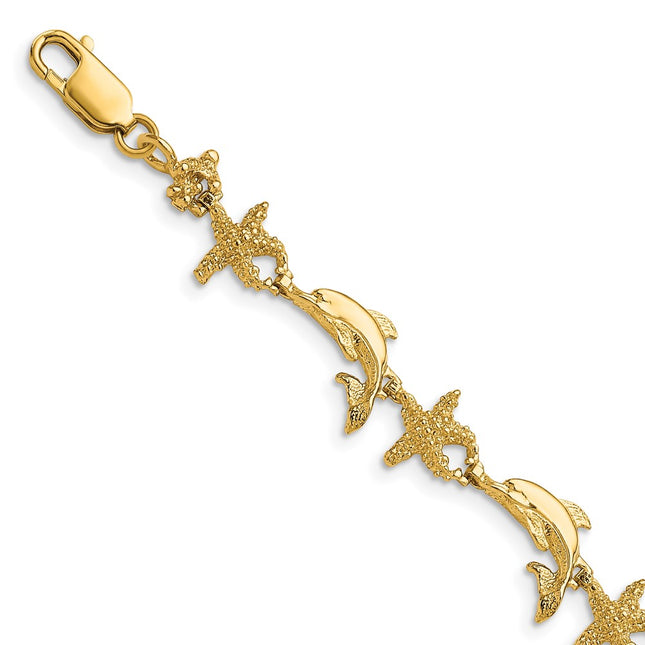 14k Yellow Gold Bracelets Style FB1606 - Classique Jewelry Inc.