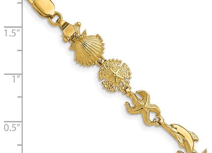 14k Yellow Gold Bracelets Style FB1608 - Classique Jewelry Inc.