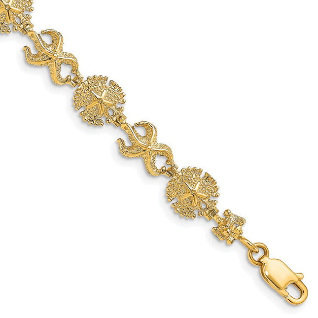 14k Yellow Gold Bracelets Style FB1615 - Classique Jewelry Inc.