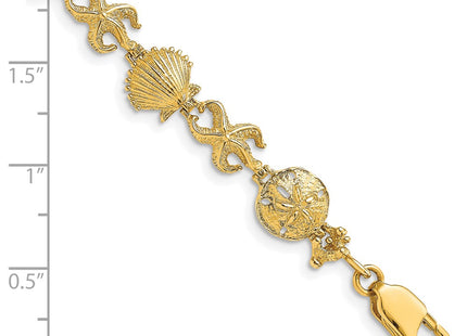 14k Yellow Gold Bracelets Style FB1618 - Classique Jewelry Inc.