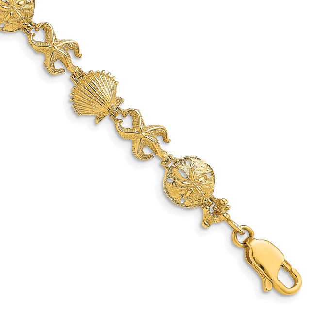 14k Yellow Gold Bracelets Style FB1618 - Classique Jewelry Inc.