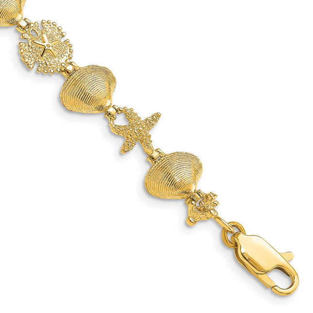 14k Yellow Gold Bracelets Style FB1631 - Classique Jewelry Inc.