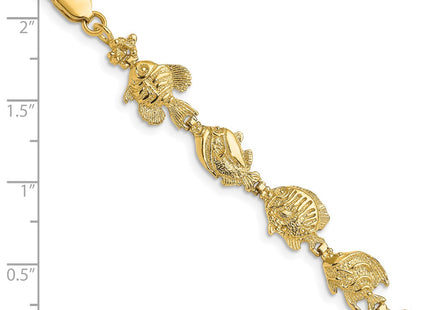 14k Yellow Gold Bracelets Style FB1645 - Classique Jewelry Inc.