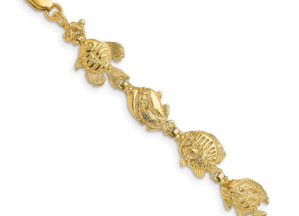 14k Yellow Gold Bracelets Style FB1645 - Classique Jewelry Inc.