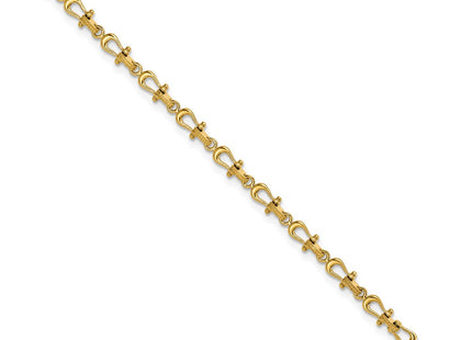 14k Yellow Gold Bracelets Style FB1661 - Classique Jewelry Inc.