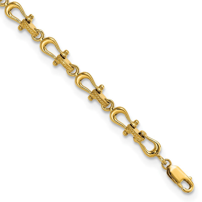 14k Yellow Gold Bracelets Style FB1661 - Classique Jewelry Inc.