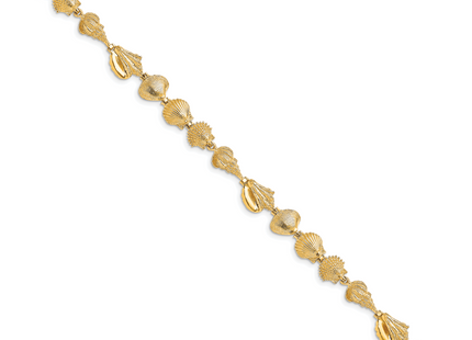 14k Polished Assorted Sea Shells