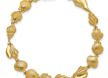 14k Polished Assorted Sea Shells