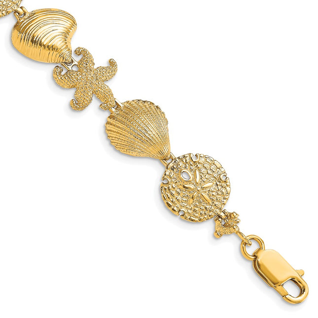 14k Yellow Gold Bracelets Style FB1703 - Classique Jewelry Inc.