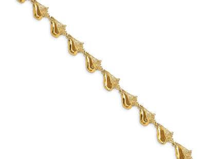 14k Yellow Gold Bracelets Style FB1705 - Classique Jewelry Inc.