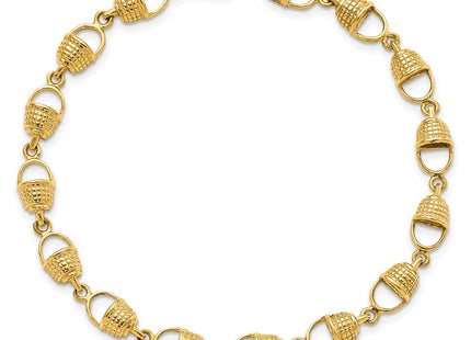 14k Yellow Gold Bracelets Style FB1707 - Classique Jewelry Inc.