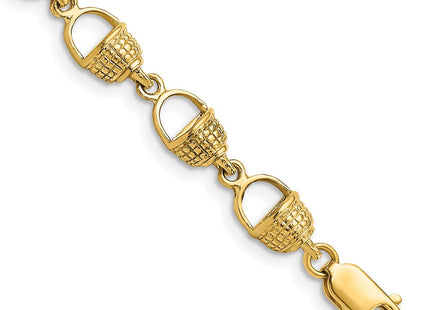 14k Yellow Gold Bracelets Style FB1707 - Classique Jewelry Inc.
