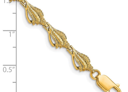 14k Yellow Gold Bracelets Style FB1718 - Classique Jewelry Inc.