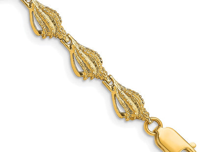 14k Yellow Gold Bracelets Style FB1718 - Classique Jewelry Inc.