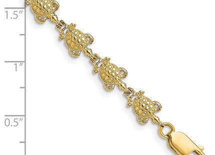14k Yellow Gold Bracelets Style FB1722 - Classique Jewelry Inc.